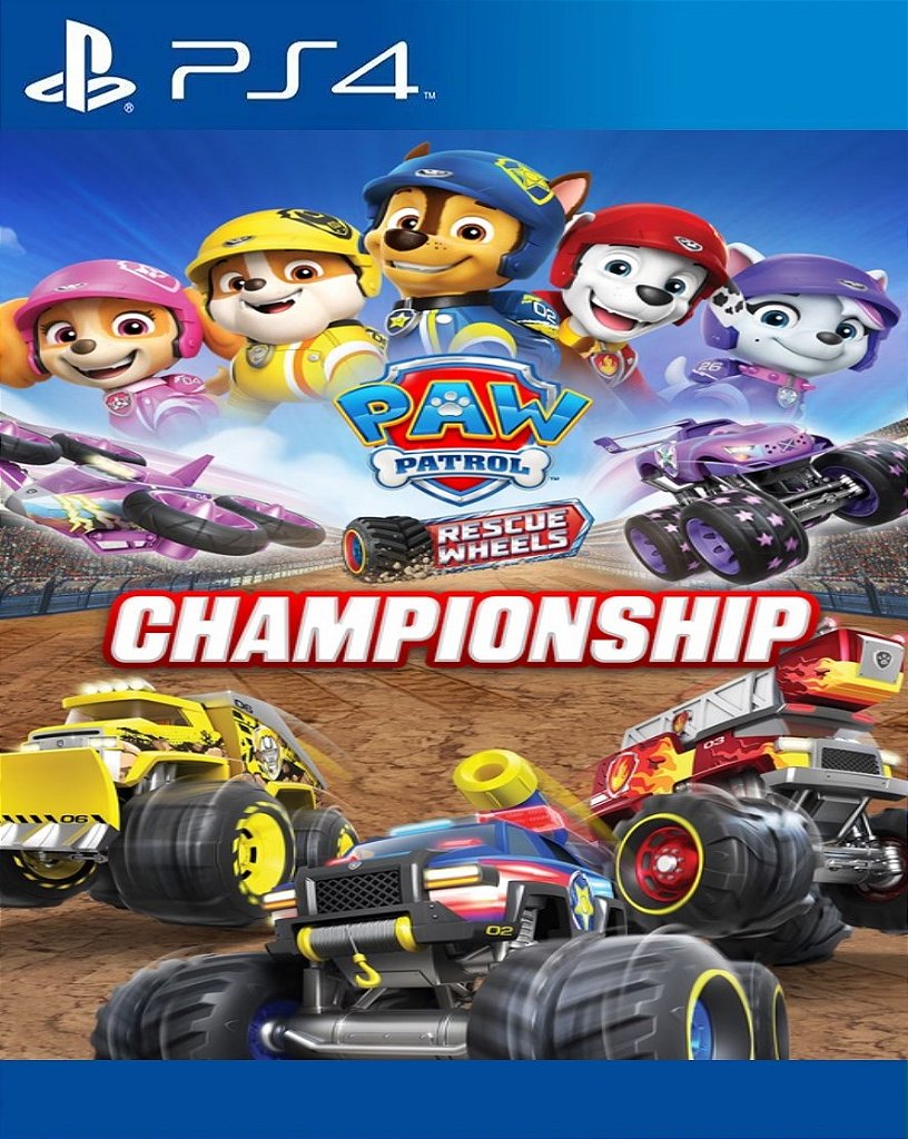 Patrulha Canina Rescue Wheels: Campeonato PS4 Mídia Digital