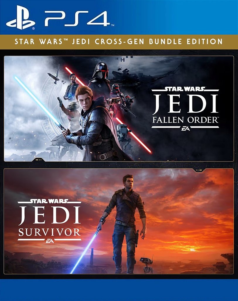 Jedi Fallen Order e Jedi Survivor PS4 Mídia Digital
