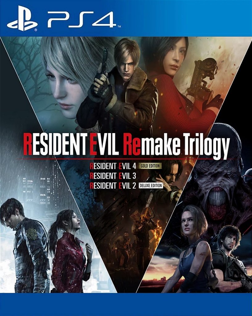 Resident Evil Remake Trilogy PS4 Mídia Digital