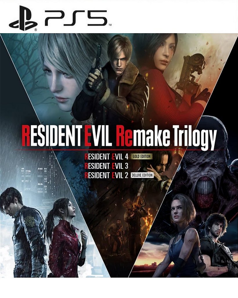 Resident Evil Remake Trilogy PS5 Mídia Digital