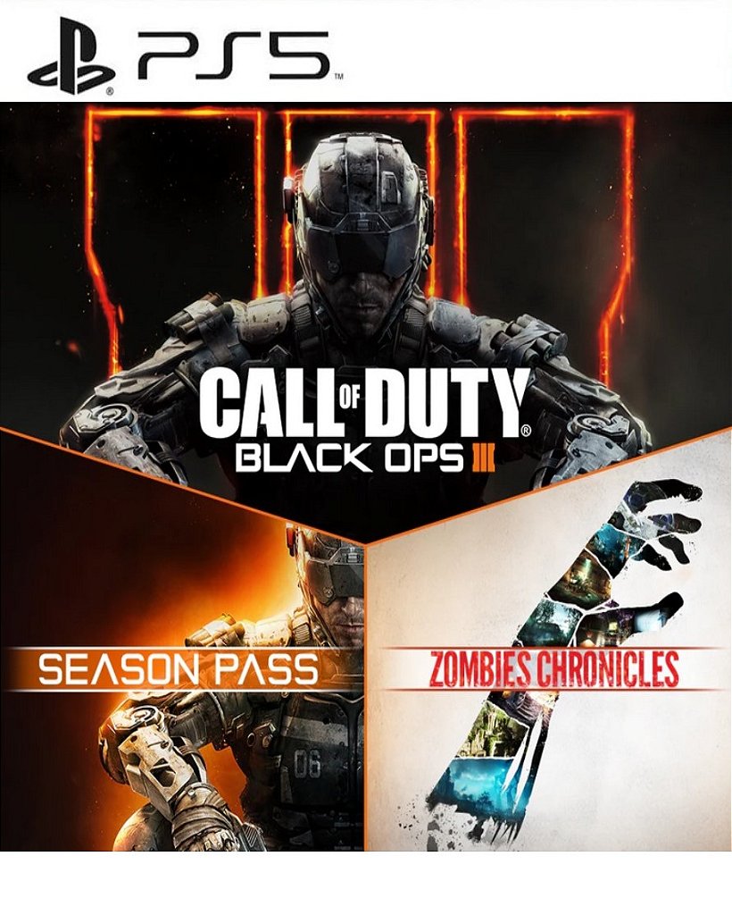 Call of Duty Black Ops 3 Zombies Chronicles PS5 Mídia Digital
