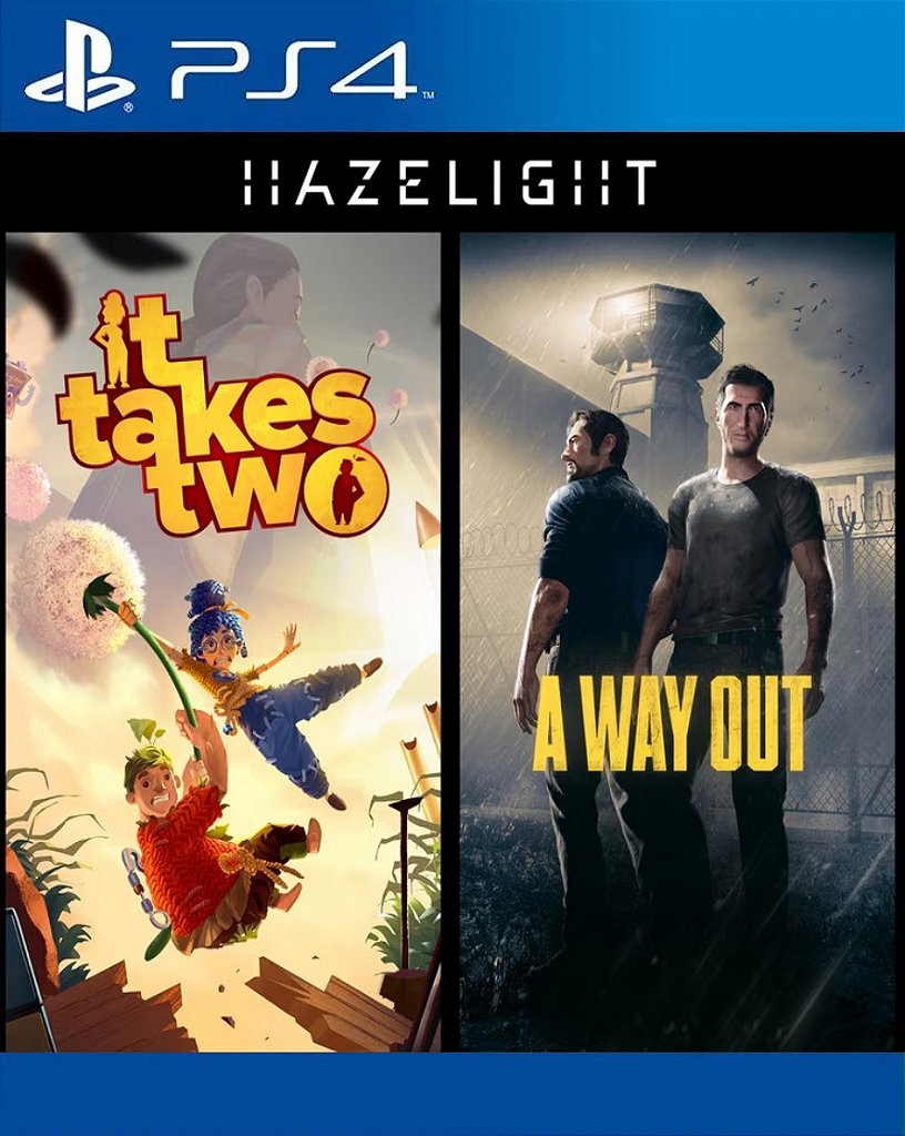 Pacote Hazelight A Way Out + It Takes Two PS4 Mídia Digital