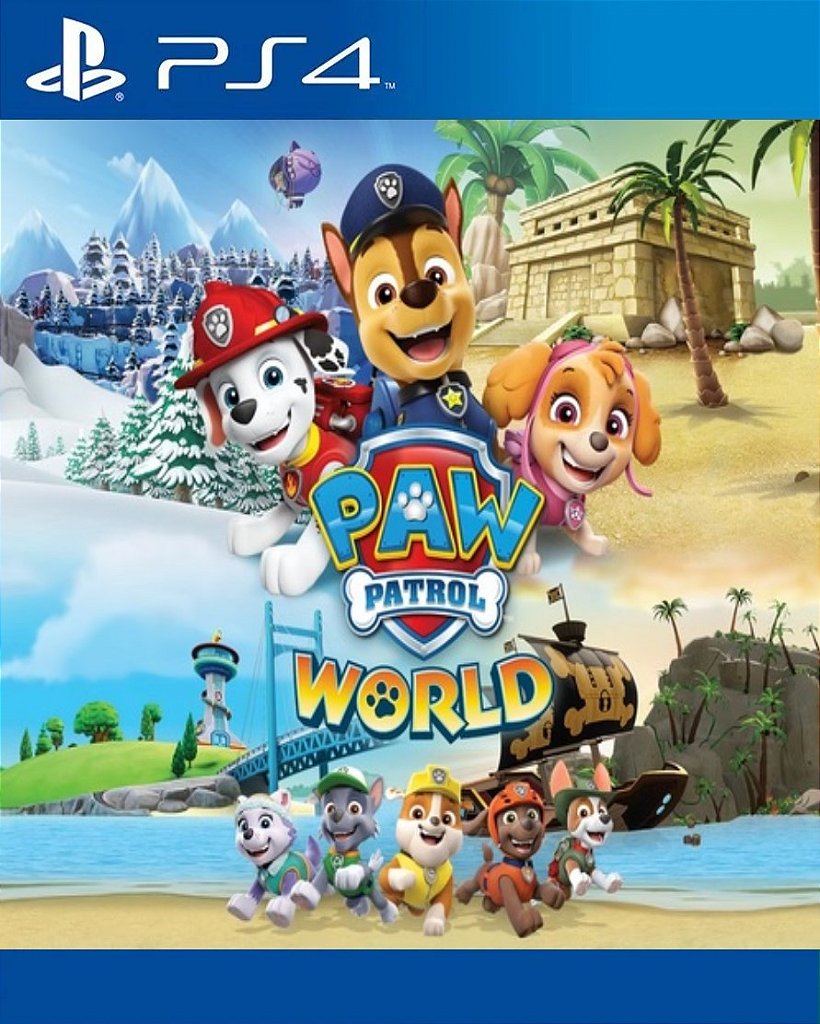 Mundo da PAW Patrol Patrulha Canina PS4 Mídia Digital