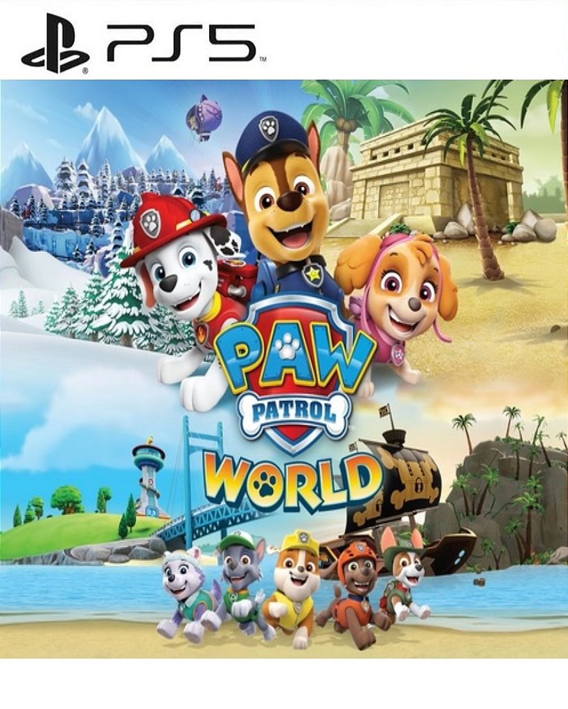 Mundo da PAW Patrol Patrulha Canina PS5 Mídia Digital